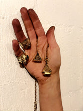 Load image into Gallery viewer, Brass Pyramid Necklace