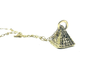Brass Pyramid Necklace