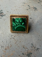 Load image into Gallery viewer, Malachite Square Ring