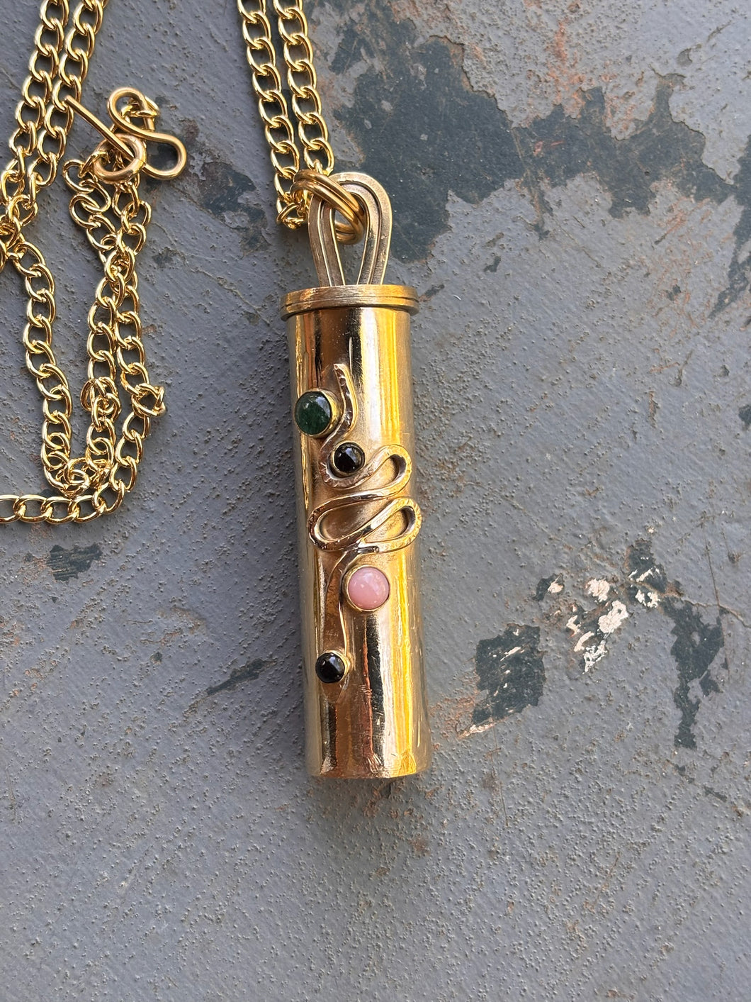 Ssssnake Lip Balm Stash Necklace