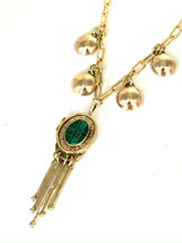Load image into Gallery viewer, Malachite Lock It Up Necklace
