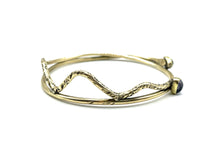 Load image into Gallery viewer, Iolite Snake Bangle